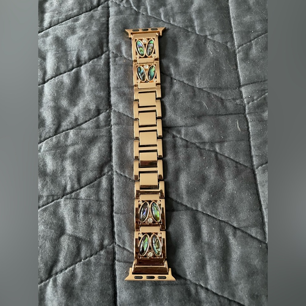 Apple Watch Gold & abalone shell watch band ladies
 SE 1/2/3/4/5/6